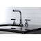 Kingston Brass FSC8951CML Manhattan Widespread Bathroom Faucet W/ Brass Pop-Up, Chrome FSC8951CML - alternate 3
